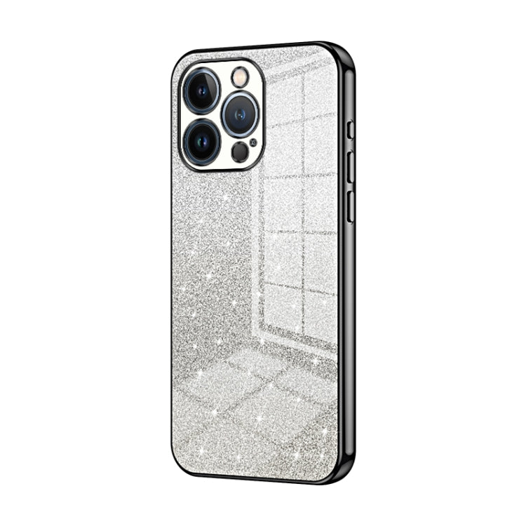グラデーショングリッターパウダー電気めっきスマホケース、iPhone 11 Pro Max用、iPhone 11用、iPhone 11 Pro用、iPhone X / XS用、iPhone XR用、iPhone XS Max用