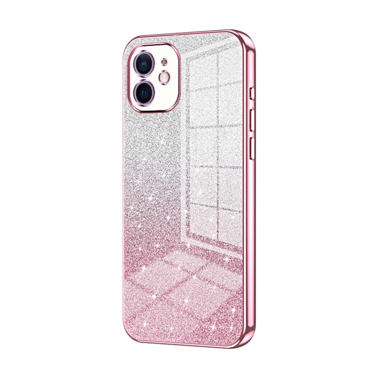 グラデーショングリッターパウダー電気めっきスマホケース、iPhone 11 Pro Max用、iPhone 11用、iPhone 11 Pro用、iPhone X / XS用、iPhone XR用、iPhone XS Max用