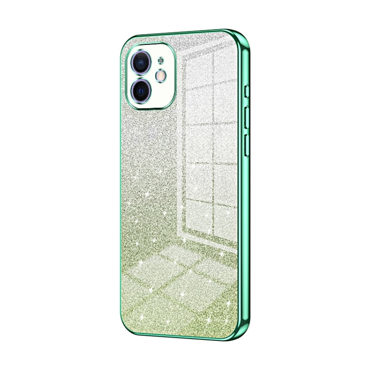 グラデーショングリッターパウダー電気めっきスマホケース、iPhone 11 Pro Max用、iPhone 11用、iPhone 11 Pro用、iPhone X / XS用、iPhone XR用、iPhone XS Max用