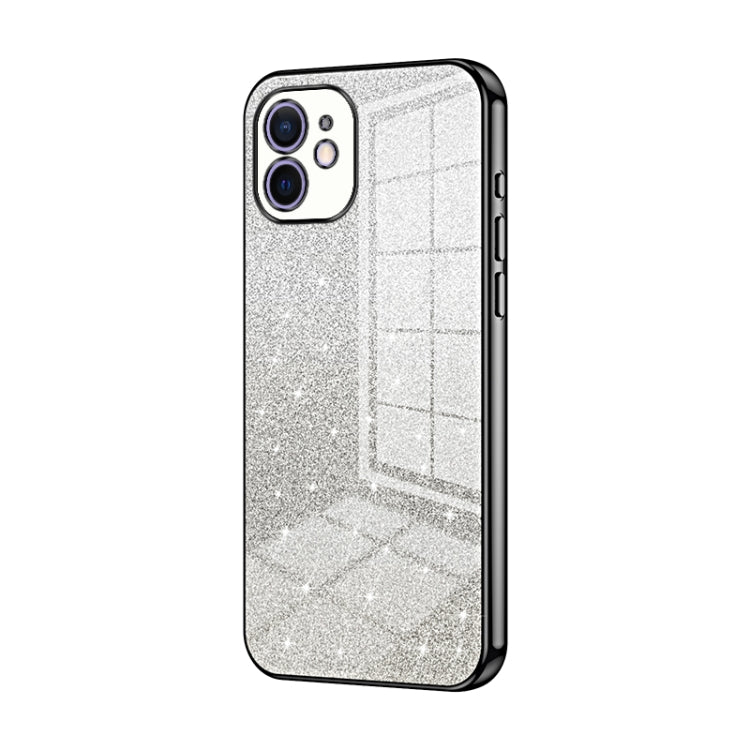 グラデーショングリッターパウダー電気めっきスマホケース、iPhone 11 Pro Max用、iPhone 11用、iPhone 11 Pro用、iPhone X / XS用、iPhone XR用、iPhone XS Max用