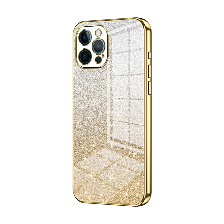 グラデーショングリッターパウダー電気めっきスマホケース、iPhone 11 Pro Max用、iPhone 11用、iPhone 11 Pro用、iPhone X / XS用、iPhone XR用、iPhone XS Max用