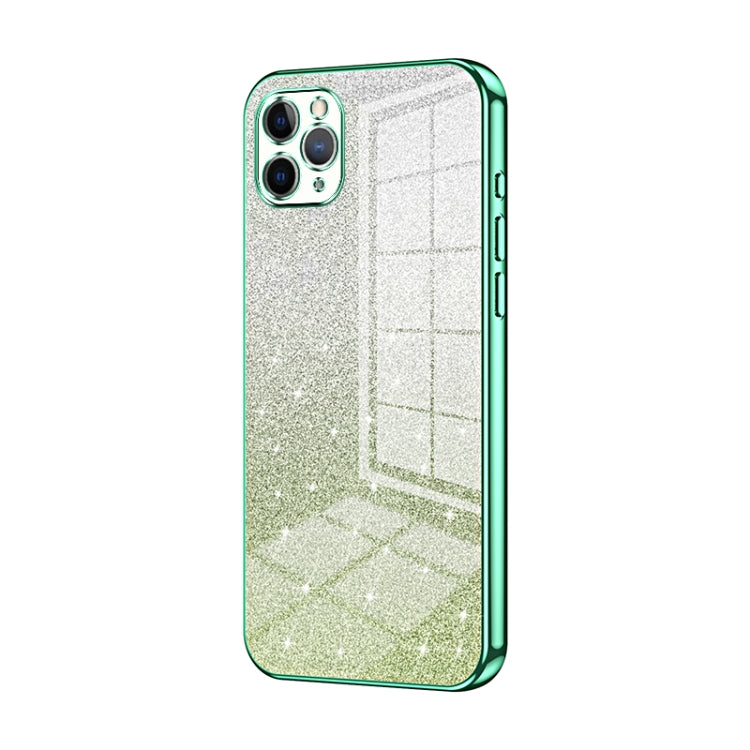 グラデーショングリッターパウダー電気めっきスマホケース、iPhone 11 Pro Max用、iPhone 11用、iPhone 11 Pro用、iPhone X / XS用、iPhone XR用、iPhone XS Max用