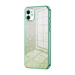 グラデーショングリッターパウダー電気めっきスマホケース、iPhone 11 Pro Max用、iPhone 11用、iPhone 11 Pro用、iPhone X / XS用、iPhone XR用、iPhone XS Max用
