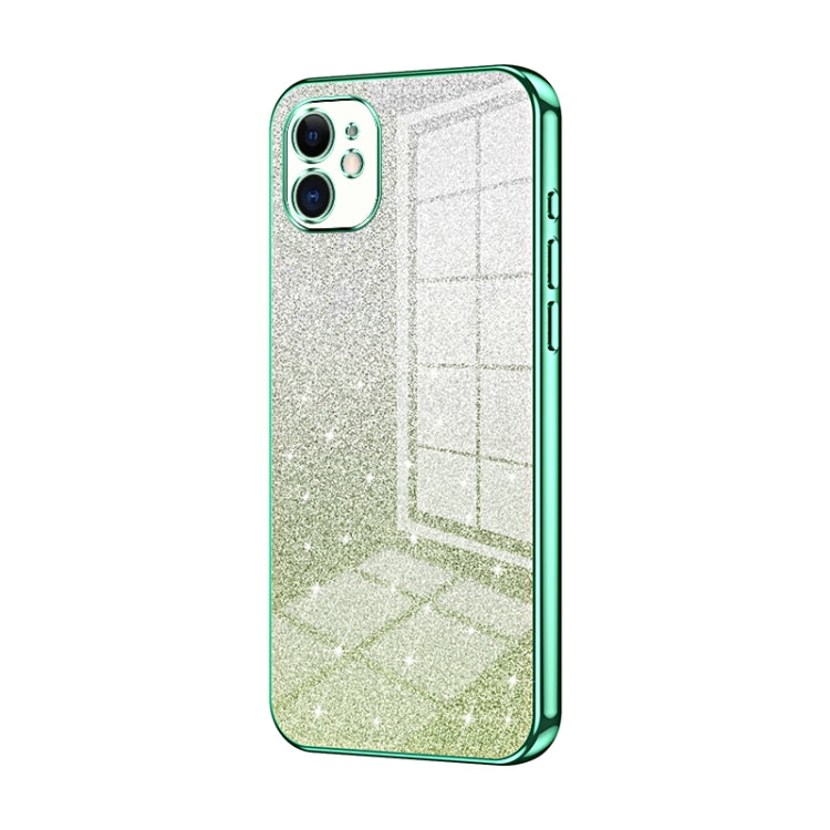 グラデーショングリッターパウダー電気めっきスマホケース、iPhone 11 Pro Max用、iPhone 11用、iPhone 11 Pro用、iPhone X / XS用、iPhone XR用、iPhone XS Max用
