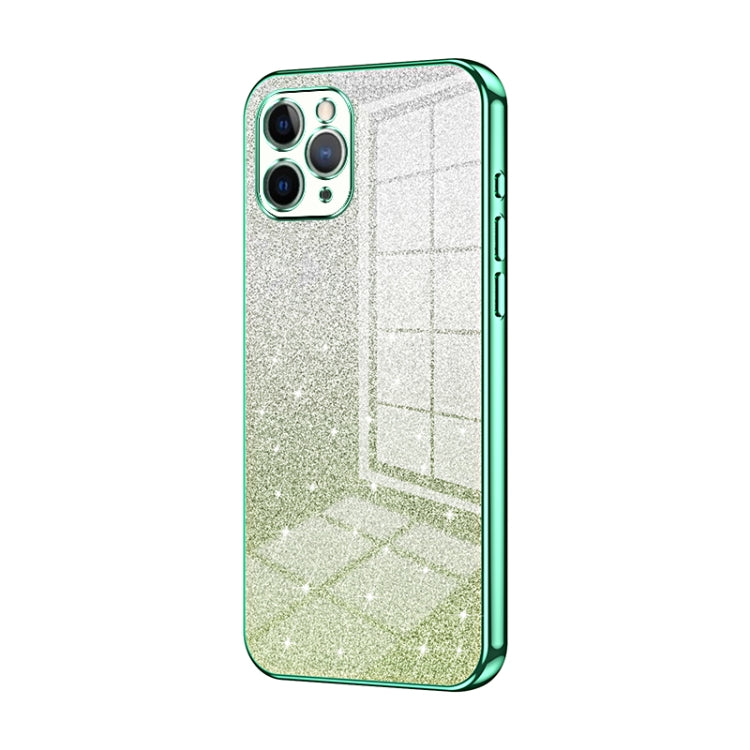 グラデーショングリッターパウダー電気めっきスマホケース、iPhone 11 Pro Max用、iPhone 11用、iPhone 11 Pro用、iPhone X / XS用、iPhone XR用、iPhone XS Max用