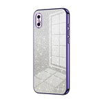 グラデーショングリッターパウダー電気めっきスマホケース、iPhone 11 Pro Max用、iPhone 11用、iPhone 11 Pro用、iPhone X / XS用、iPhone XR用、iPhone XS Max用