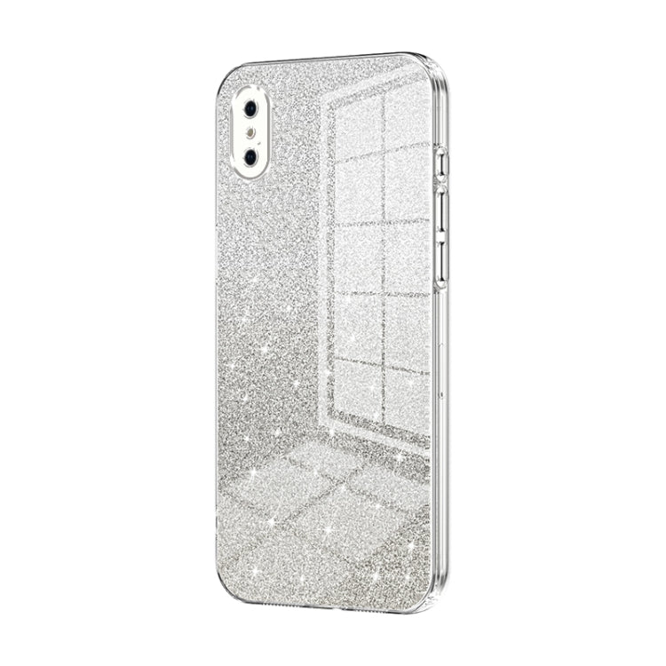 グラデーショングリッターパウダー電気めっきスマホケース、iPhone 11 Pro Max用、iPhone 11用、iPhone 11 Pro用、iPhone X / XS用、iPhone XR用、iPhone XS Max用