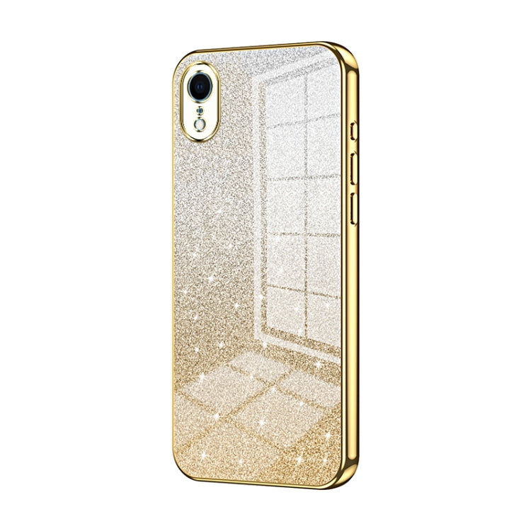 グラデーショングリッターパウダー電気めっきスマホケース、iPhone 11 Pro Max用、iPhone 11用、iPhone 11 Pro用、iPhone X / XS用、iPhone XR用、iPhone XS Max用