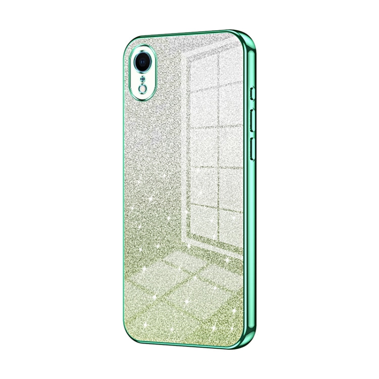 グラデーショングリッターパウダー電気めっきスマホケース、iPhone 11 Pro Max用、iPhone 11用、iPhone 11 Pro用、iPhone X / XS用、iPhone XR用、iPhone XS Max用