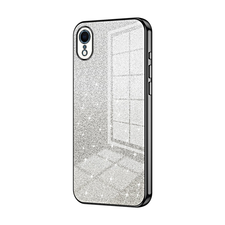 グラデーショングリッターパウダー電気めっきスマホケース、iPhone 11 Pro Max用、iPhone 11用、iPhone 11 Pro用、iPhone X / XS用、iPhone XR用、iPhone XS Max用
