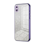 グラデーショングリッターパウダー電気めっきスマホケース、iPhone 11 Pro Max用、iPhone 11用、iPhone 11 Pro用、iPhone X / XS用、iPhone XR用、iPhone XS Max用
