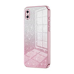 グラデーショングリッターパウダー電気めっきスマホケース、iPhone 11 Pro Max用、iPhone 11用、iPhone 11 Pro用、iPhone X / XS用、iPhone XR用、iPhone XS Max用