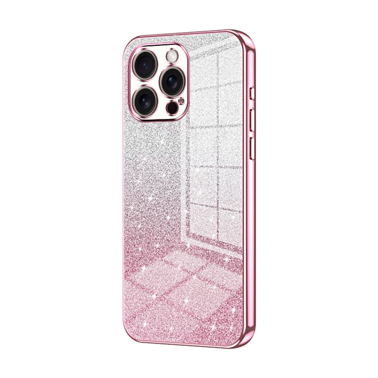グラデーショングリッターパウダー電気めっきスマホケース、iPhone 17e / 16e用、iPhone 17 Pro Max用、iPhone 17 Pro用、iPhone 17用、iPhone Air用、iPhone 16 Pro Max用