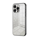 グラデーショングリッターパウダー電気めっきスマホケース、iPhone 17e / 16e用、iPhone 17 Pro Max用、iPhone 17 Pro用、iPhone 17用、iPhone Air用、iPhone 16 Pro Max用