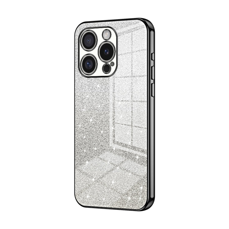 グラデーショングリッターパウダー電気めっきスマホケース、iPhone 16 Pro用、iPhone 16 Plus用、iPhone 16用、iPhone 15 Pro Max用、iPhone 15 Pro用、iPhone 15 Plus用