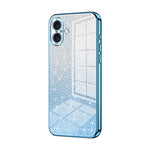 グラデーショングリッターパウダー電気めっきスマホケース、iPhone 16 Pro用、iPhone 16 Plus用、iPhone 16用、iPhone 15 Pro Max用、iPhone 15 Pro用、iPhone 15 Plus用
