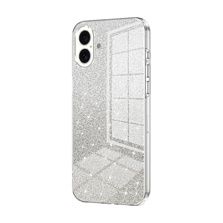 グラデーショングリッターパウダー電気めっきスマホケース、iPhone 16 Pro用、iPhone 16 Plus用、iPhone 16用、iPhone 15 Pro Max用、iPhone 15 Pro用、iPhone 15 Plus用
