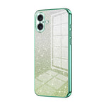グラデーショングリッターパウダー電気めっきスマホケース、iPhone 16 Pro用、iPhone 16 Plus用、iPhone 16用、iPhone 15 Pro Max用、iPhone 15 Pro用、iPhone 15 Plus用