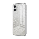 グラデーショングリッターパウダー電気めっきスマホケース、iPhone 16 Pro用、iPhone 16 Plus用、iPhone 16用、iPhone 15 Pro Max用、iPhone 15 Pro用、iPhone 15 Plus用
