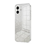 グラデーショングリッターパウダー電気めっきスマホケース、iPhone 16 Pro用、iPhone 16 Plus用、iPhone 16用、iPhone 15 Pro Max用、iPhone 15 Pro用、iPhone 15 Plus用