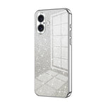 グラデーショングリッターパウダー電気めっきスマホケース、iPhone 16 Pro用、iPhone 16 Plus用、iPhone 16用、iPhone 15 Pro Max用、iPhone 15 Pro用、iPhone 15 Plus用