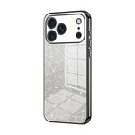 グラデーショングリッターパウダー電気めっきスマホケース、iPhone 17e / 16e用、iPhone 17 Pro Max用、iPhone 17 Pro用、iPhone 17用、iPhone Air用、iPhone 16 Pro Max用