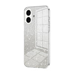 グラデーショングリッターパウダー電気めっきスマホケース、iPhone 17e / 16e用、iPhone 17 Pro Max用、iPhone 17 Pro用、iPhone 17用、iPhone Air用、iPhone 16 Pro Max用