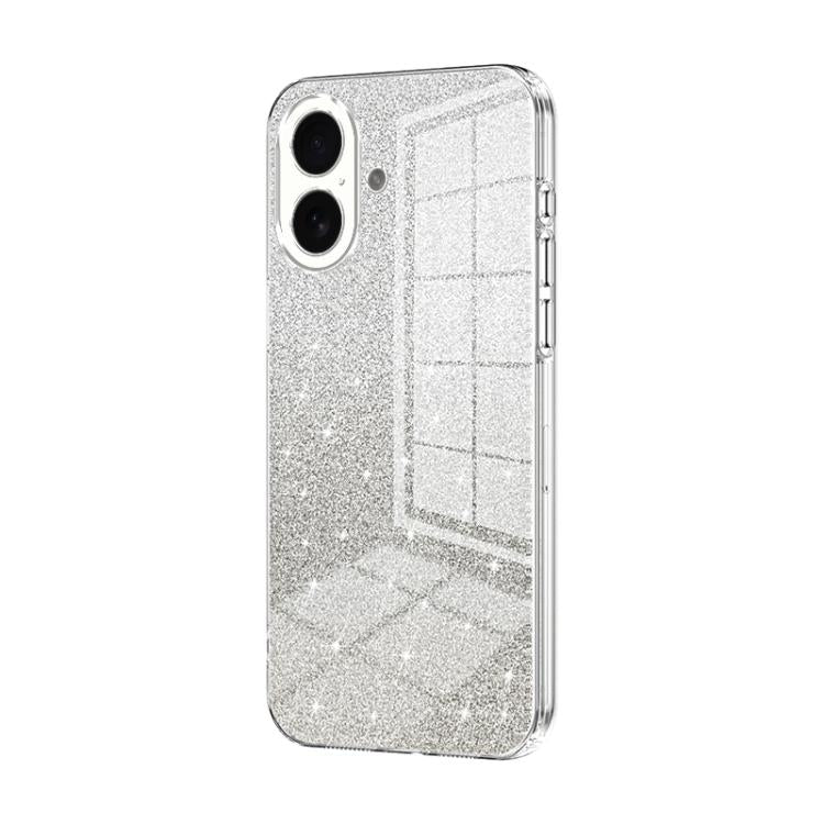 グラデーショングリッターパウダー電気めっきスマホケース、iPhone 17e / 16e用、iPhone 17 Pro Max用、iPhone 17 Pro用、iPhone 17用、iPhone Air用、iPhone 16 Pro Max用