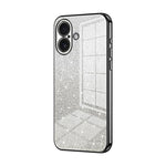 グラデーショングリッターパウダー電気めっきスマホケース、iPhone 17e / 16e用、iPhone 17 Pro Max用、iPhone 17 Pro用、iPhone 17用、iPhone Air用、iPhone 16 Pro Max用