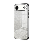 グラデーショングリッターパウダー電気めっきスマホケース、iPhone 17e / 16e用、iPhone 17 Pro Max用、iPhone 17 Pro用、iPhone 17用、iPhone Air用、iPhone 16 Pro Max用