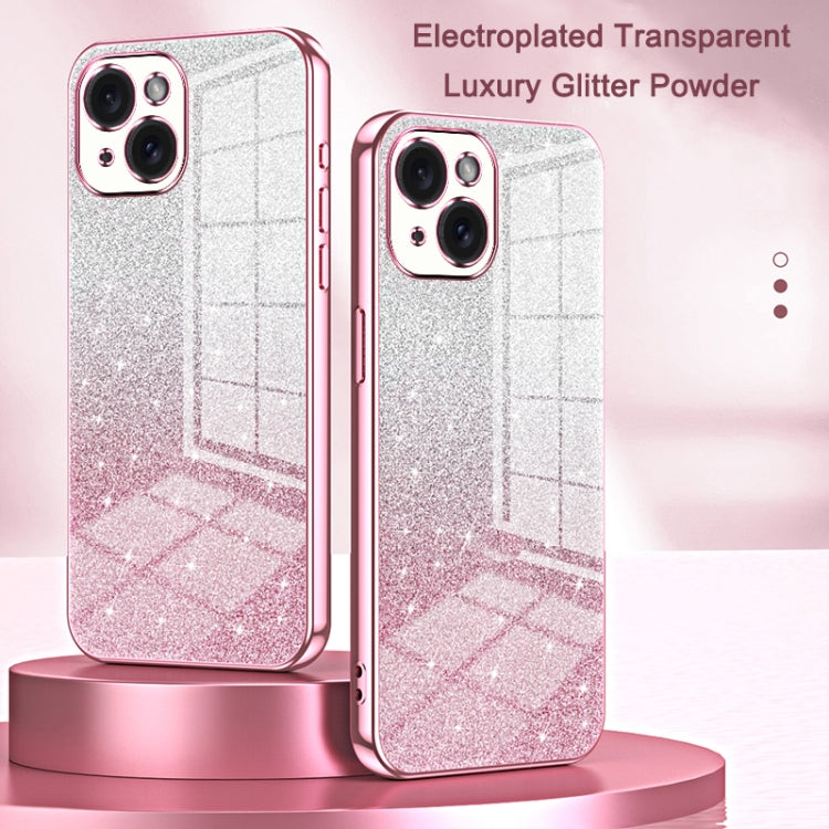 グラデーショングリッターパウダー電気めっきスマホケース、iPhone 11 Pro Max用、iPhone 11用、iPhone 11 Pro用、iPhone X / XS用、iPhone XR用、iPhone XS Max用