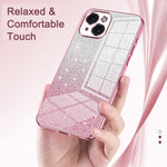グラデーショングリッターパウダー電気めっきスマホケース、iPhone 17e / 16e用、iPhone 17 Pro Max用、iPhone 17 Pro用、iPhone 17用、iPhone Air用、iPhone 16 Pro Max用