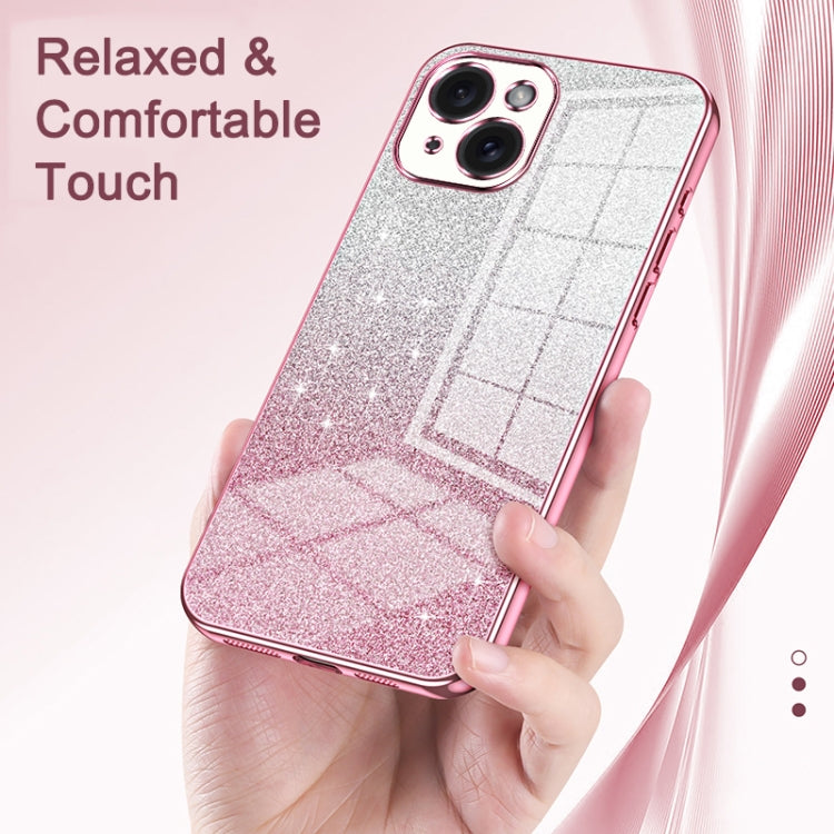 グラデーショングリッターパウダー電気めっきスマホケース、iPhone 11 Pro Max用、iPhone 11用、iPhone 11 Pro用、iPhone X / XS用、iPhone XR用、iPhone XS Max用