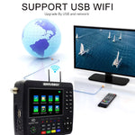 iBRAVEBOX V10 Finder Max+ 4.3インチディスプレイ デジタル衛星メーター信号ファインダー DVB-S/S2/S2X AHD対応, EUプラグ, USプラグ, UKプラグ, AUプラグ