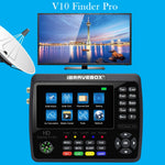 iBRAVEBOX V10 Finder Pro 4.3インチディスプレイ デジタル衛星メーター信号ファインダー DVB-S/S2/S2X/T/T2/C対応, EUプラグ, USプラグ, UKプラグ, AUプラグ