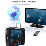 iBRAVEBOX V10 Finder Pro 4.3インチディスプレイ デジタル衛星メーター信号ファインダー DVB-S/S2/S2X/T/T2/C対応, EUプラグ, USプラグ, UKプラグ, AUプラグ