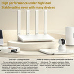 オリジナルXiaomi AX3000T 2.4GHz/5GHz デュアルバンド 1.3GHz CPUルーター NFC接続対応、USプラグ、AX3000T