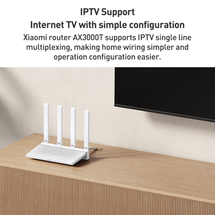 オリジナルXiaomi AX3000T 2.4GHz/5GHz デュアルバンド 1.3GHz CPUルーター NFC接続対応、USプラグ、AX3000T