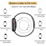 スリムセブンビーズスリングショットバックルメタルウォッチバンド、Apple Watch 42mm用、Apple Watch 38mm用