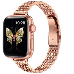 スリムセブンビーズスリングショットバックルメタルウォッチバンド、Apple Watch 42mm用、Apple Watch 38mm用