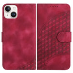 YX0060 象の頭型エンボス加工レザーケース ストラップ付き、iPhone 16 Pro用、iPhone 16 Plus用、iPhone 16用、iPhone 15 Pro Max用、iPhone 15 Pro用、iPhone 15 Plus用