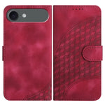 YX0060 象の頭型エンボス加工レザーケース ストラップ付き、iPhone 17e / 16e用、iPhone 17 Pro Max用、iPhone 17 Pro用、iPhone 17用、iPhone Air用、iPhone 16 Pro Max用