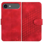 YX0060 象の頭型エンボス加工レザーケース ストラップ付き、iPhone 17e / 16e用、iPhone 17 Pro Max用、iPhone 17 Pro用、iPhone 17用、iPhone Air用、iPhone 16 Pro Max用