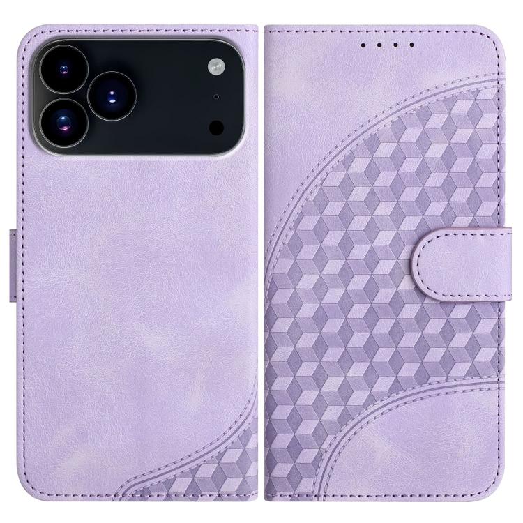 YX0060 象の頭型エンボス加工レザーケース ストラップ付き、iPhone 17e / 16e用、iPhone 17 Pro Max用、iPhone 17 Pro用、iPhone 17用、iPhone Air用、iPhone 16 Pro Max用