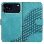 YX0060 象の頭型エンボス加工レザーケース ストラップ付き、iPhone 17e / 16e用、iPhone 17 Pro Max用、iPhone 17 Pro用、iPhone 17用、iPhone Air用、iPhone 16 Pro Max用