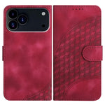 YX0060 象の頭型エンボス加工レザーケース ストラップ付き、iPhone 17e / 16e用、iPhone 17 Pro Max用、iPhone 17 Pro用、iPhone 17用、iPhone Air用、iPhone 16 Pro Max用