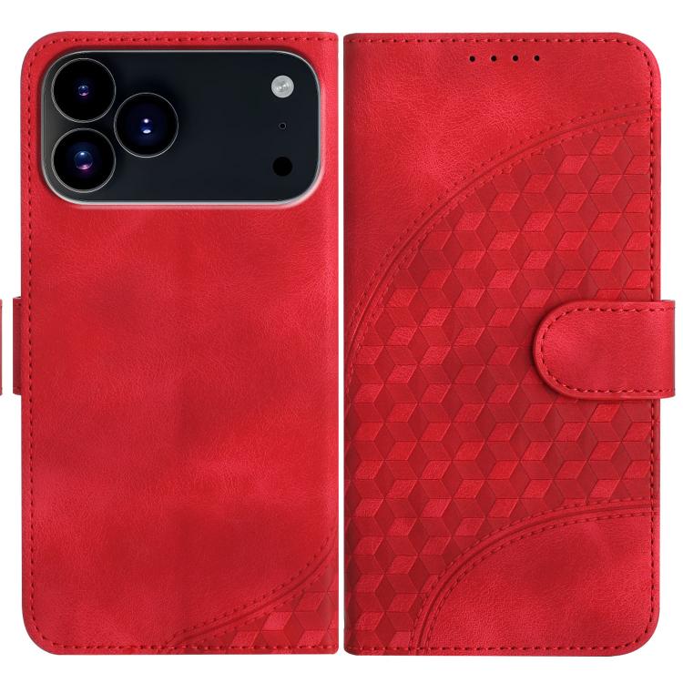 YX0060 象の頭型エンボス加工レザーケース ストラップ付き、iPhone 17e / 16e用、iPhone 17 Pro Max用、iPhone 17 Pro用、iPhone 17用、iPhone Air用、iPhone 16 Pro Max用