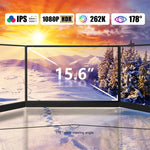 15.6インチ HDR 1080P IPSスクリーン ポータブルモニター、15.6インチ 1080P