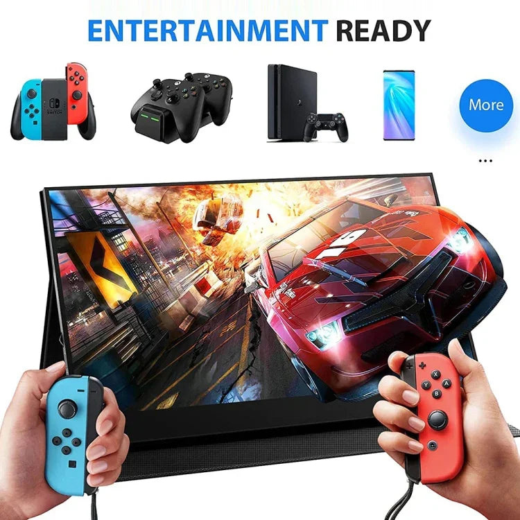 15.6インチ HDR 1080P IPSスクリーン ポータブルモニター、15.6インチ 1080P