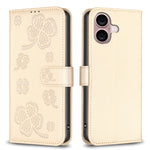 四つ葉の型押しレザー電話ケース、iPhone 17 Pro Max用、iPhone 17 Pro用、iPhone 17用、iPhone Air用、iPhone 16 Pro Max用、iPhone 16 Pro用、iPhone 16 Plus用、iPhone 16用